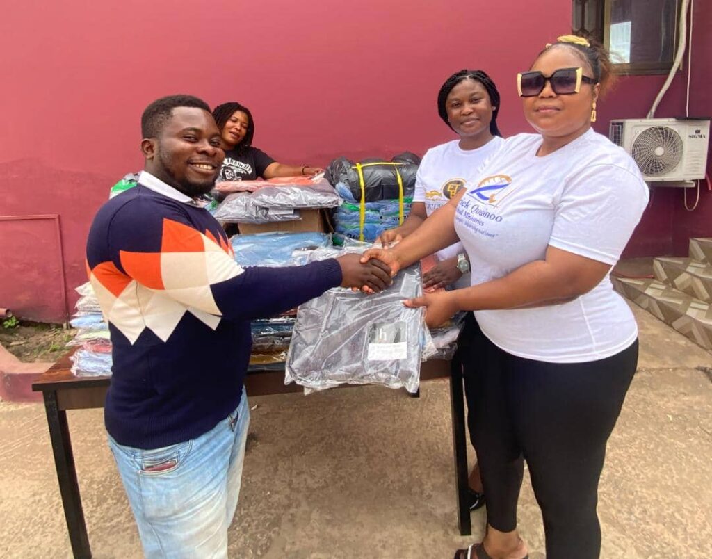[Pictures + video ]: Volta Home Orphanage gets  brand new bath towels and bed nets 